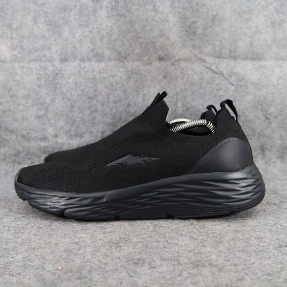 Avia Shoes Womens 11 Athletic Trainers Slip On Sneaker Comfort Active Black Knit - Picture 4 of 12